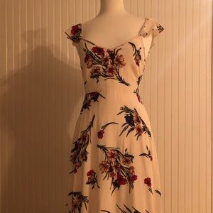 Lulus Off-white floral dress